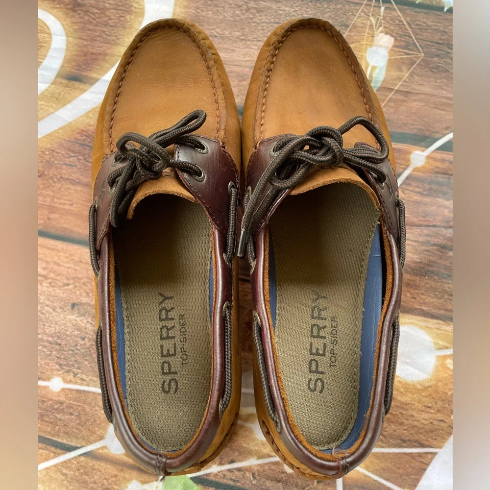 Sperry Brown Boat Shoes Classic Nautical Design
